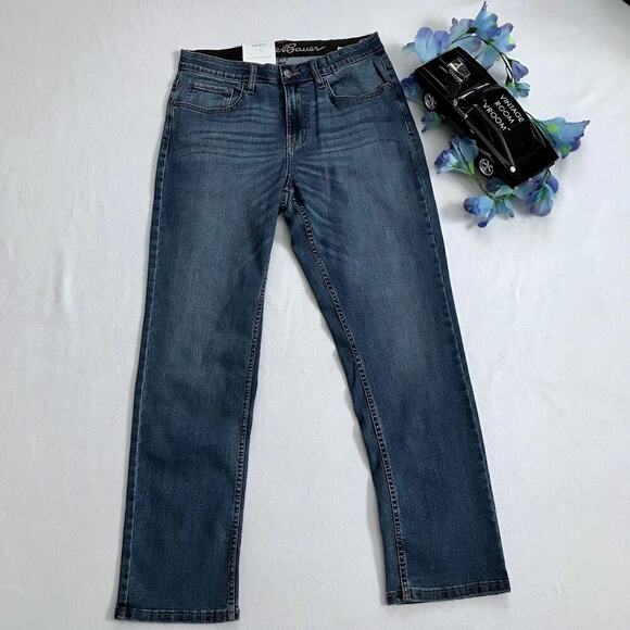 Eddie Bauer NWT Flex Comfort Regular Fit Jeans Men 32 x 32 *Pls See Description* - Picture 2 of 10